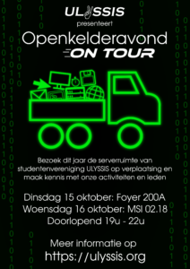 Openkelderavond On Tour Poster